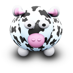 White Cow Black Spots Icon Download We Love Cows Icons Iconspedia