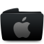 Folder black apple icon