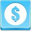 Dollar Coin Blue icon