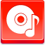 Music Disk Red icon