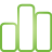 Chart Bar green icon
