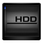 Black HDD icon