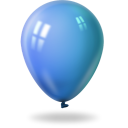 Ballon cyan-128