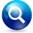 Search blue sphere icon