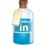 Linkedin Bottle icon