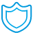 Shield blue icon