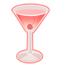 Rose cocktail icon