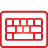 Keyboard red icon