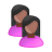 Users female black Icon