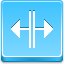 Cursor V Split Blue icon