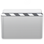 Folder Movie Graphite icon