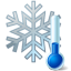 Thermometer snowflake-64