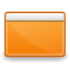 Gnome Colors Emblem Desktop Orange icon