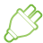 Plug green icon