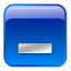 Minimize box blue icon