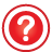 Question Frame red icon