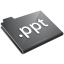 Ppt grey icon