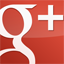 GooglePlus Square Gloss Red-64