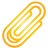 Paper Clip yellow icon