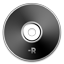 DVD R black icon