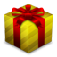 Gift Box Gold Icon