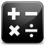 Calculator black icon