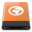 HDD Orange Server W icon