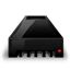 Hdd black red icon