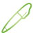Pen green icon