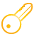 Key yellow icon