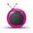 Red Rounded TV-48