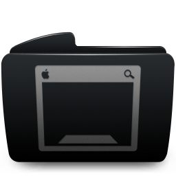 Folder black desktop