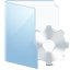 System blue icon