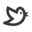Black Tweet Bird Icon