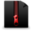 File Archive black red icon