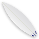 White surfboard