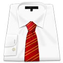 Man Shirt Red Tie-128
