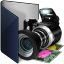 Folder Blue Pictures icon