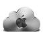 Apple Cloud Silver icon