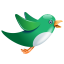 Twitter green birdie-64