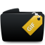 Folder black gif icon