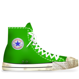 Converse Green dirty