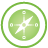 Compass green icon