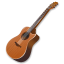 Wood guitar icon
