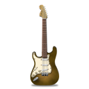 Stratocaster guitar orange bright-128