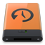HDD Orange Time Machine B icon