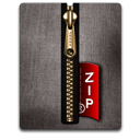 Zip gold black-128