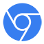 Chromium blue icon