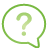 Question Balloon green icon
