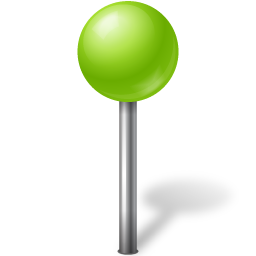 Map Marker Ball Chartreuse-256